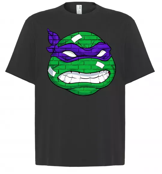 Футболка Оверсайз TMNT face Чорний фото