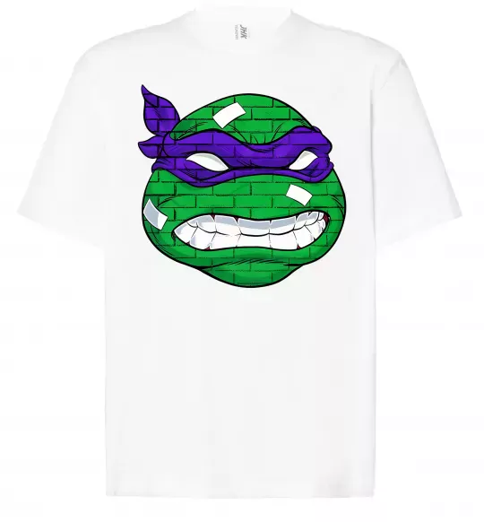 Футболка Оверсайз TMNT face Білий фото