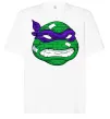 Футболка Оверсайз TMNT face Білий фото