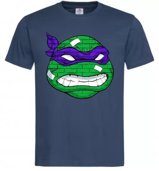 Чоловіча футболка TMNT face Темно-синій фото