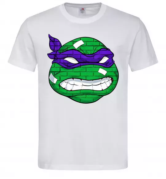 Чоловіча футболка TMNT face Білий фото