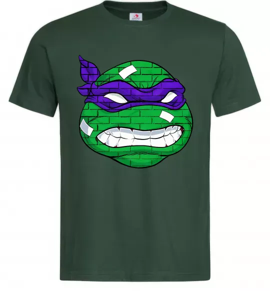 Чоловіча футболка TMNT face Темно-зелений фото