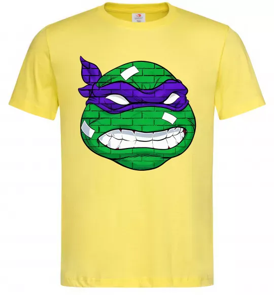 Чоловіча футболка TMNT face Лимонний фото