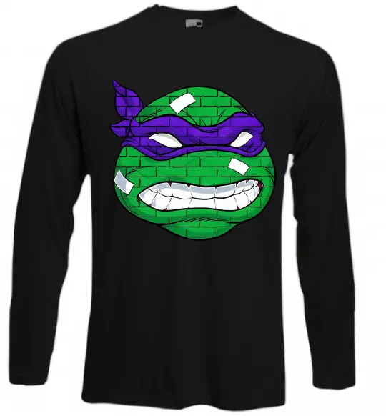 Лонгслів TMNT face Чорний фото