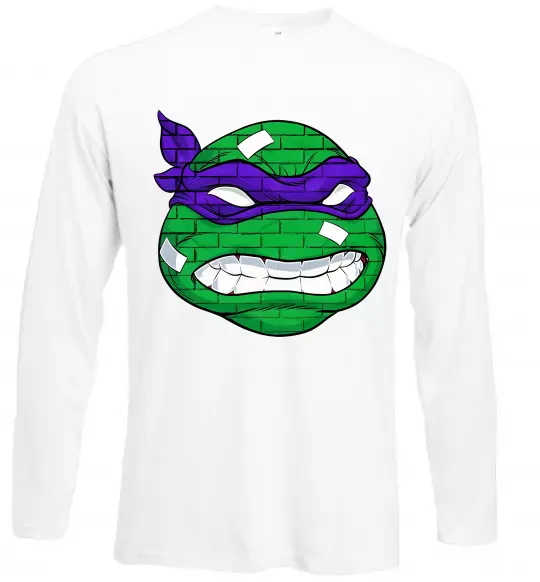 Лонгслів TMNT face Білий фото