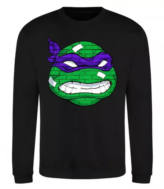 Свитшот TMNT face Черный фото