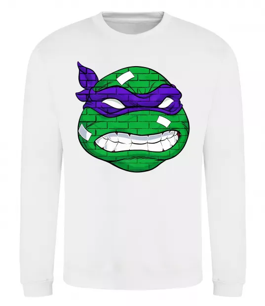 Свитшот TMNT face Белый фото