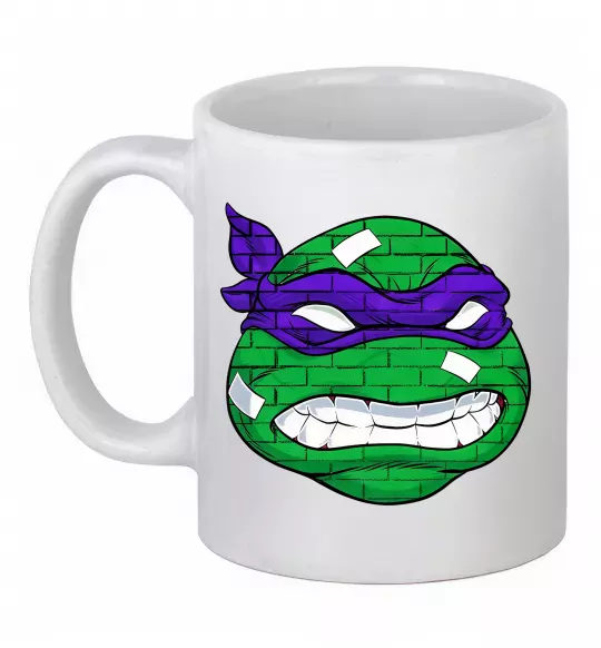 Чашка керамічна TMNT face Білий фото