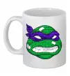 Чашка керамічна TMNT face Білий фото