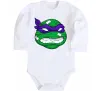 Дитячий бодік TMNT face Білий фото