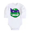 Дитячий бодік TMNT face Білий фото