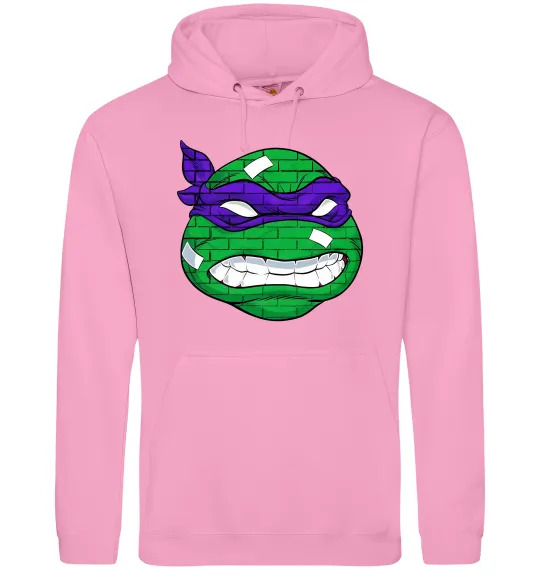 Мужская толстовка (худи) TMNT face Розовый фото