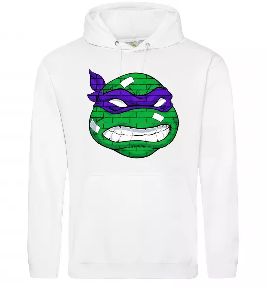 Жіноча толстовка (худі) TMNT face Білий фото