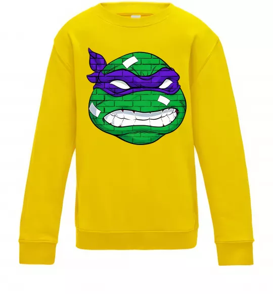 Дитячий світшот TMNT face Сонячно жовтий фото