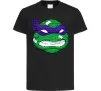 Дитяча футболка TMNT face Чорний фото
