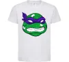 Дитяча футболка TMNT face Білий фото