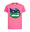 Дитяча футболка TMNT face Яскраво-рожевий фото
