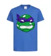Дитяча футболка TMNT face Яскраво-синій фото