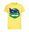 Дитяча футболка TMNT face Лимонний фото