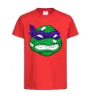 Дитяча футболка TMNT face Червоний фото