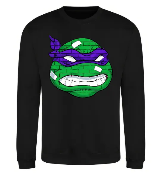 Світшот TMNT face Чорний фото