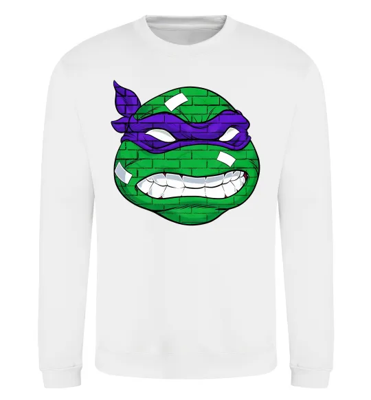 Світшот TMNT face Білий фото