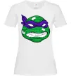 Жіноча футболка TMNT face Білий фото