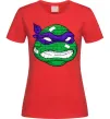 Жіноча футболка TMNT face Червоний фото