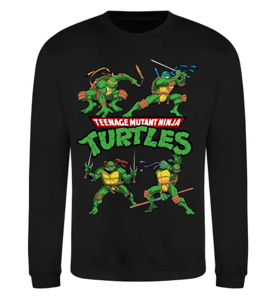 Свитшот Mutant ninja turtles Черный фото
