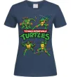 Жіноча футболка Mutant ninja turtles Темно-синій фото