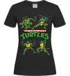Жіноча футболка Mutant ninja turtles Чорний фото