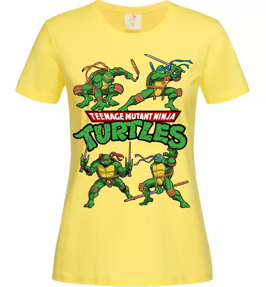 Жіноча футболка Mutant ninja turtles Лимонний фото