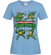 Жіноча футболка Mutant ninja turtles Блакитний фото