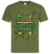 Чоловіча футболка Mutant ninja turtles Оливковий Чоловіча футболка Mutant ninja turtles Оливковий фото