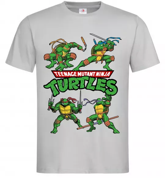 Чоловіча футболка Mutant ninja turtles Сірий фото