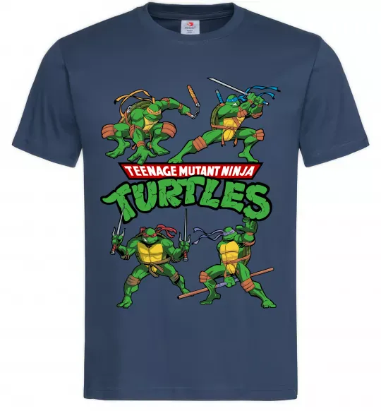 Чоловіча футболка Mutant ninja turtles Темно-синій фото