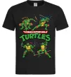 Чоловіча футболка Mutant ninja turtles Чорний Чоловіча футболка Mutant ninja turtles Чорний фото