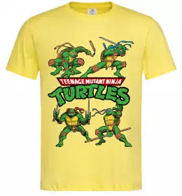 Чоловіча футболка Mutant ninja turtles Лимонний фото