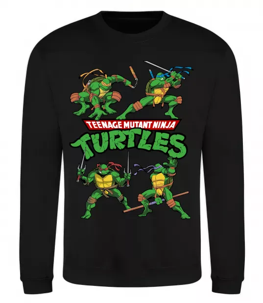 Свитшот Mutant ninja turtles Черный фото