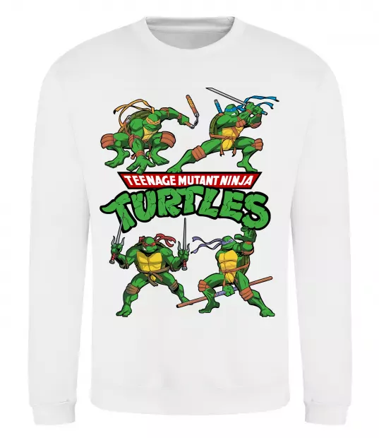 Свитшот Mutant ninja turtles Белый фото