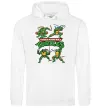 Чоловіча толстовка (худі) Mutant ninja turtles Білий фото
