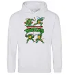 Чоловіча толстовка (худі) Mutant ninja turtles Сірий меланж фото