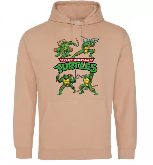 Чоловіча толстовка (худі) Mutant ninja turtles Пісочний фото
