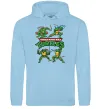 Чоловіча толстовка (худі) Mutant ninja turtles Блакитний фото