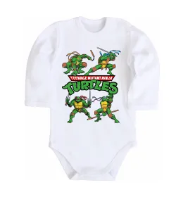 Детский боди Mutant ninja turtles Белый фото