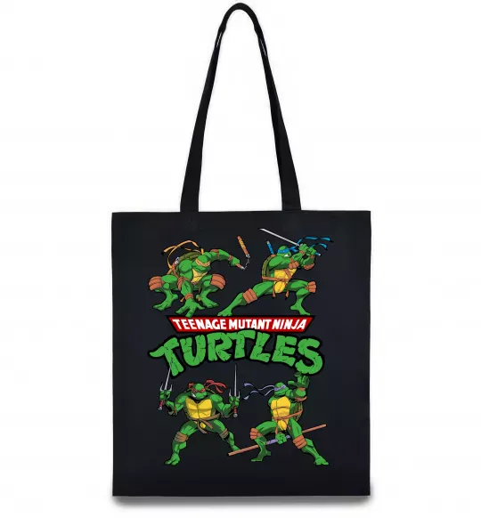Эко-сумка Mutant ninja turtles Черный фото
