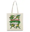 Эко-сумка Mutant ninja turtles Бежевый фото