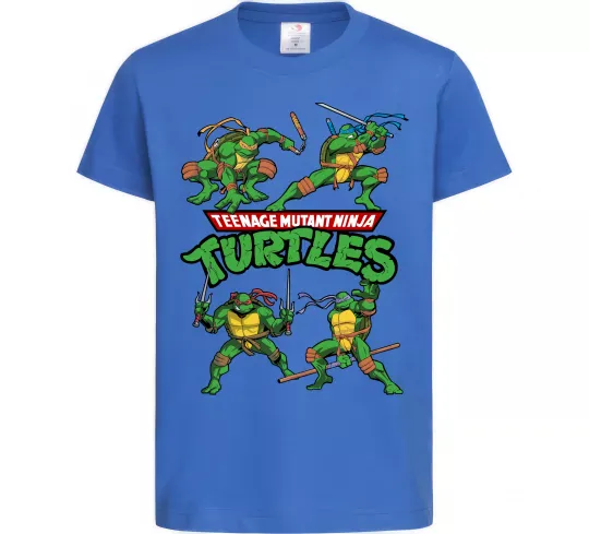 Дитяча футболка Mutant ninja turtles Яскраво-синій фото