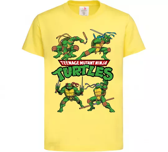 Дитяча футболка Mutant ninja turtles Лимонний фото