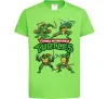 Дитяча футболка Mutant ninja turtles Лаймовий фото